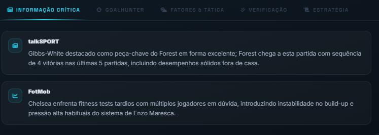 Aba Informação Crítica: talkSPORT e FotMob com fontes pontuadas